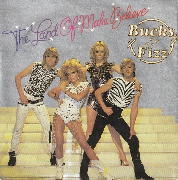 Bucks Fizz - The Land of Make Believe (Single), Gebruikt, Pop, Fotohoes, Ophalen of Verzenden