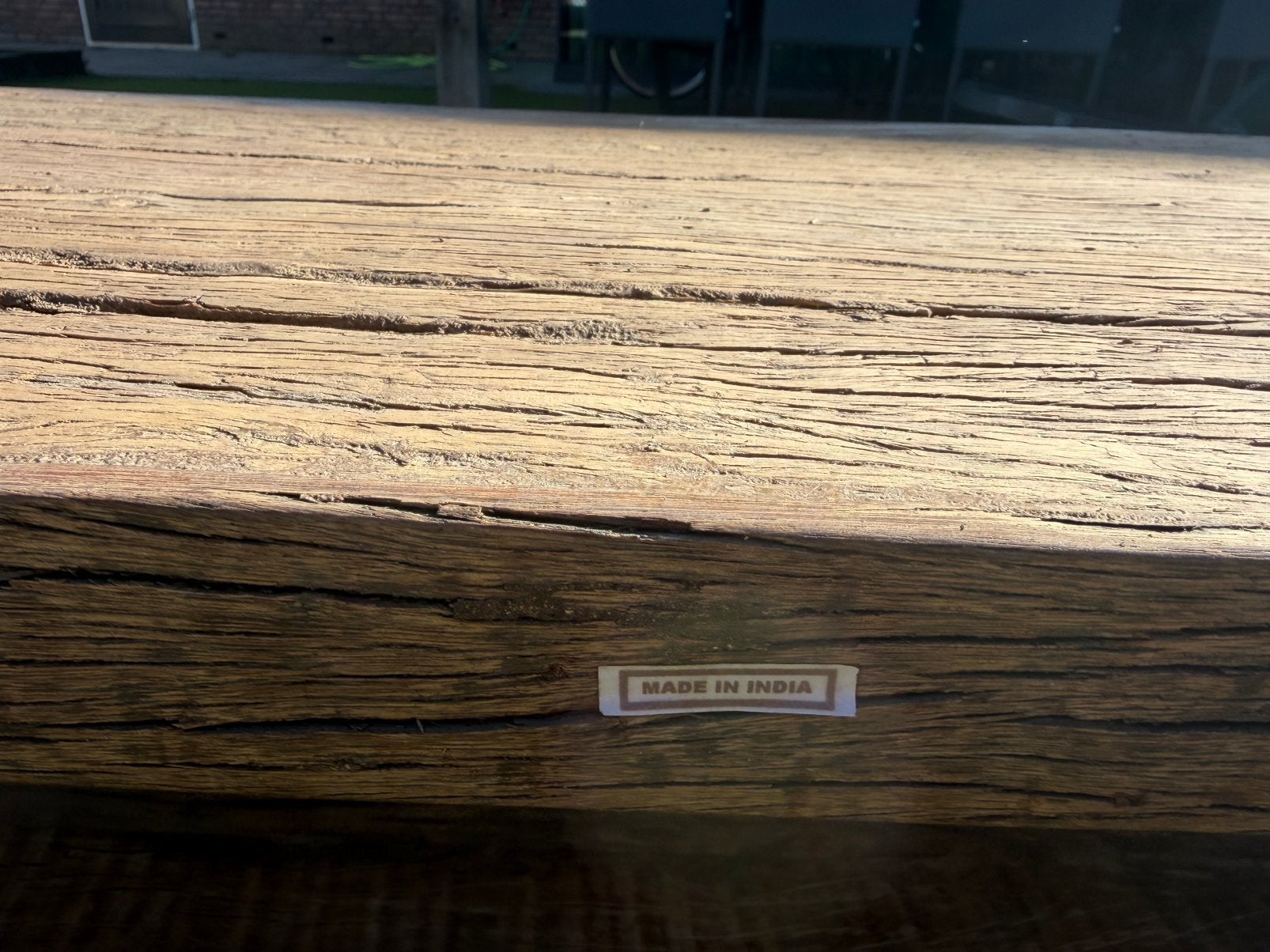Side tabel hout uitschuifbaar, Ophalen, Zo goed als nieuw, 25 tot 50 cm, Rechthoekig