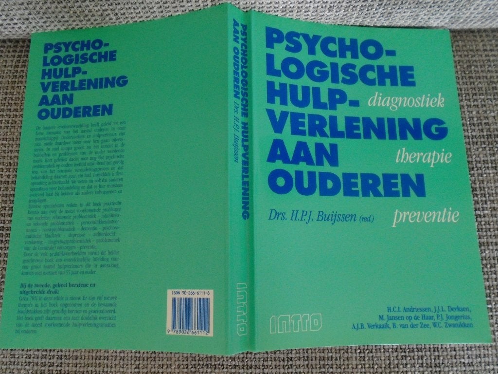 Boek: PSYCHOLOGISCHE HULPVERLENING AAN OUDEREN (nieuw, Ophalen of Verzenden, Nieuw, Sociale psychologie