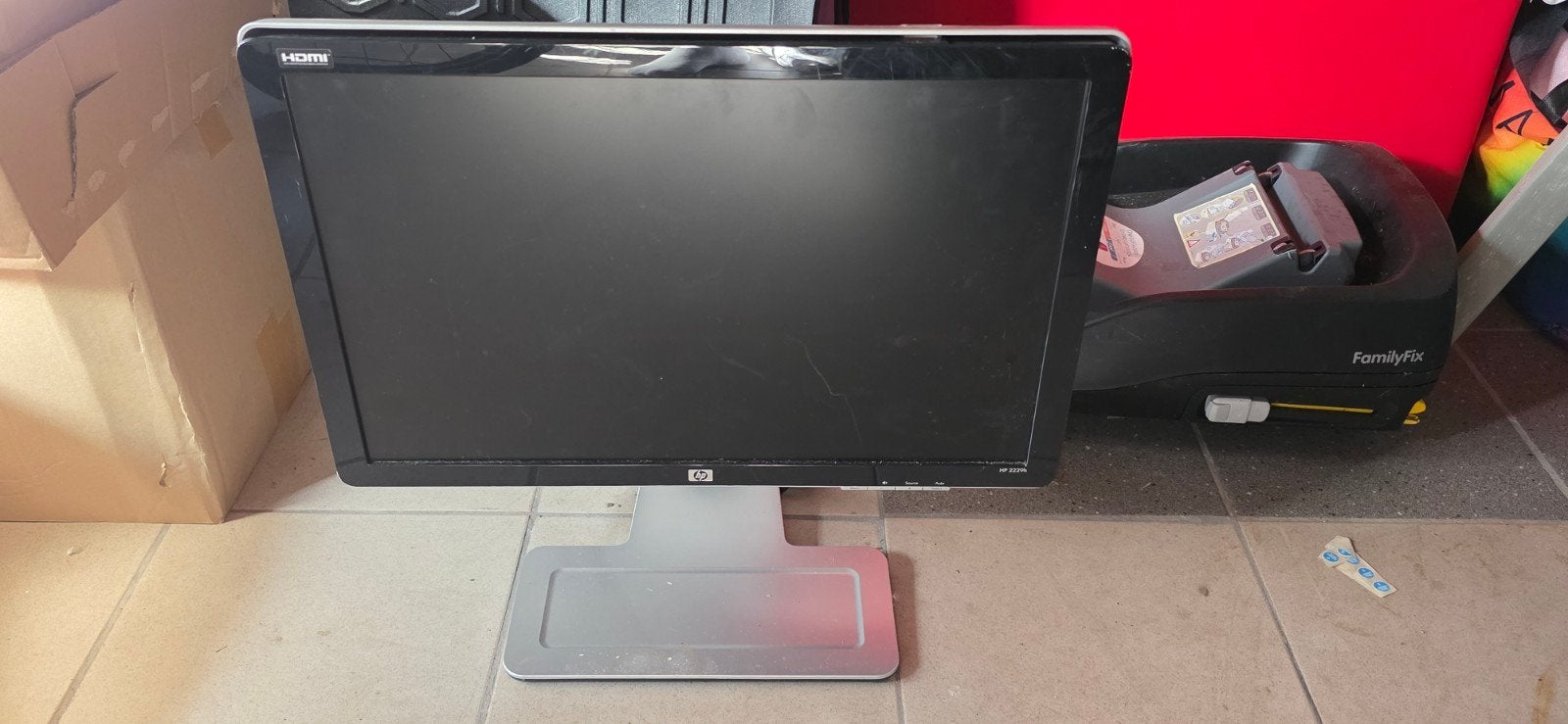 HP 22 inch LCD Monitor - Zwart/Zilver, Computers en Software, Monitoren, Ophalen, Full HD, HP, 60 Hz of minder