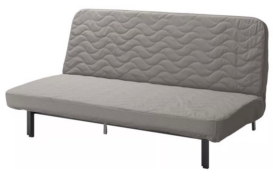 IKEA slaapbank als nieuw! - Grijs, 200x140 cm, Ophalen, Gebruikt, Tweepersoons, 140 cm
