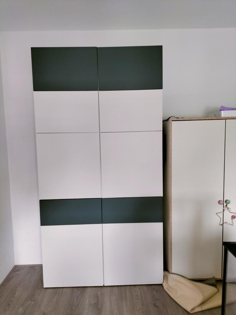 Ikea Besta kast met lades en deuren (120x230 cm), Ophalen, Gebruikt, 200 cm of meer, 25 tot 50 cm