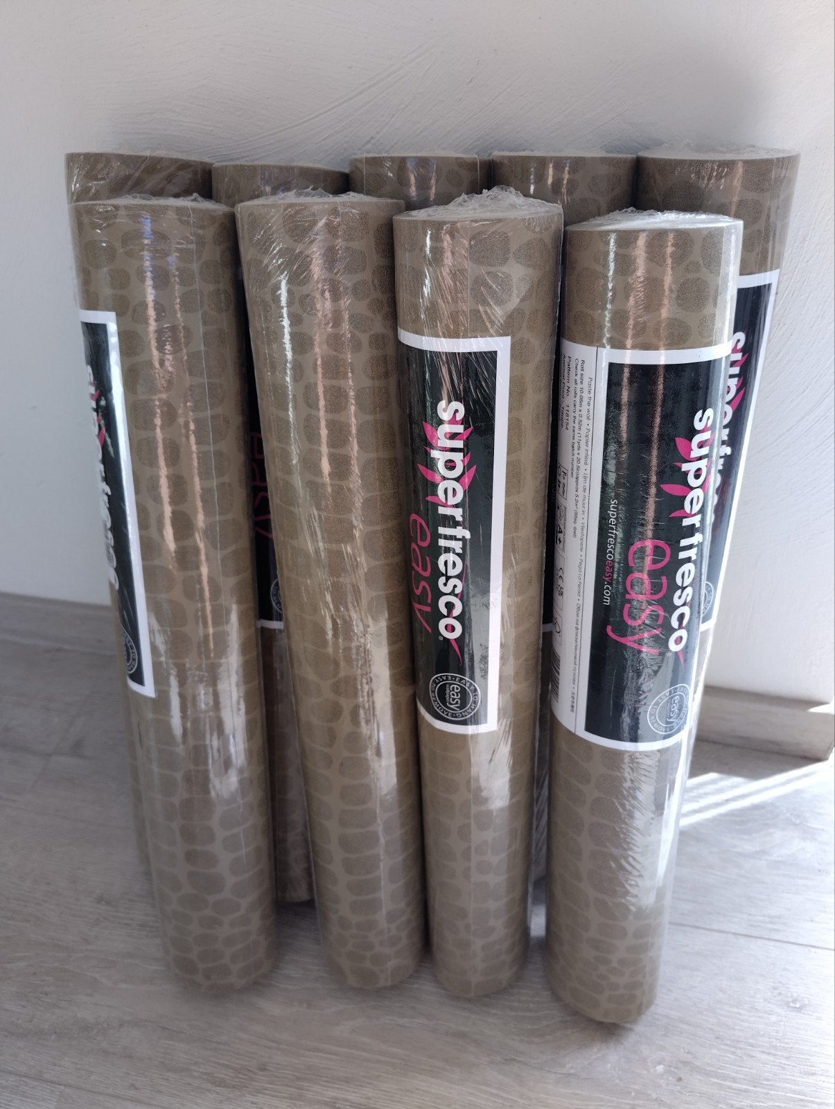 9 rollen behang van Superfresco Easy. Nieuw in verpakking!, Natuurlijk, Overige merken, Ophalen of Verzenden, Bruin