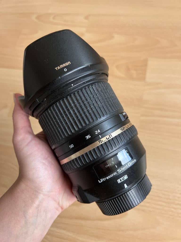 Tamron 24-70mm 2.8 zoomlens voor Nikon F-mount, Audio, Tv en Foto, Fotografie | Lenzen en Objectieven, Ophalen, Gebruikt, Groothoeklens