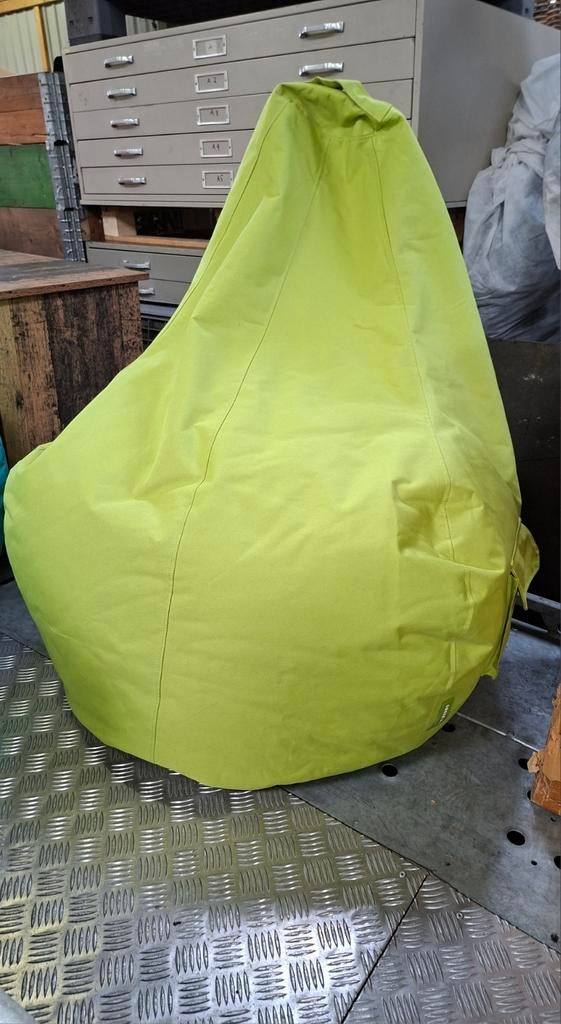 Zitzak,lounge stoel,Zitzakken,Green bean,, Ophalen, Zo goed als nieuw, Groen