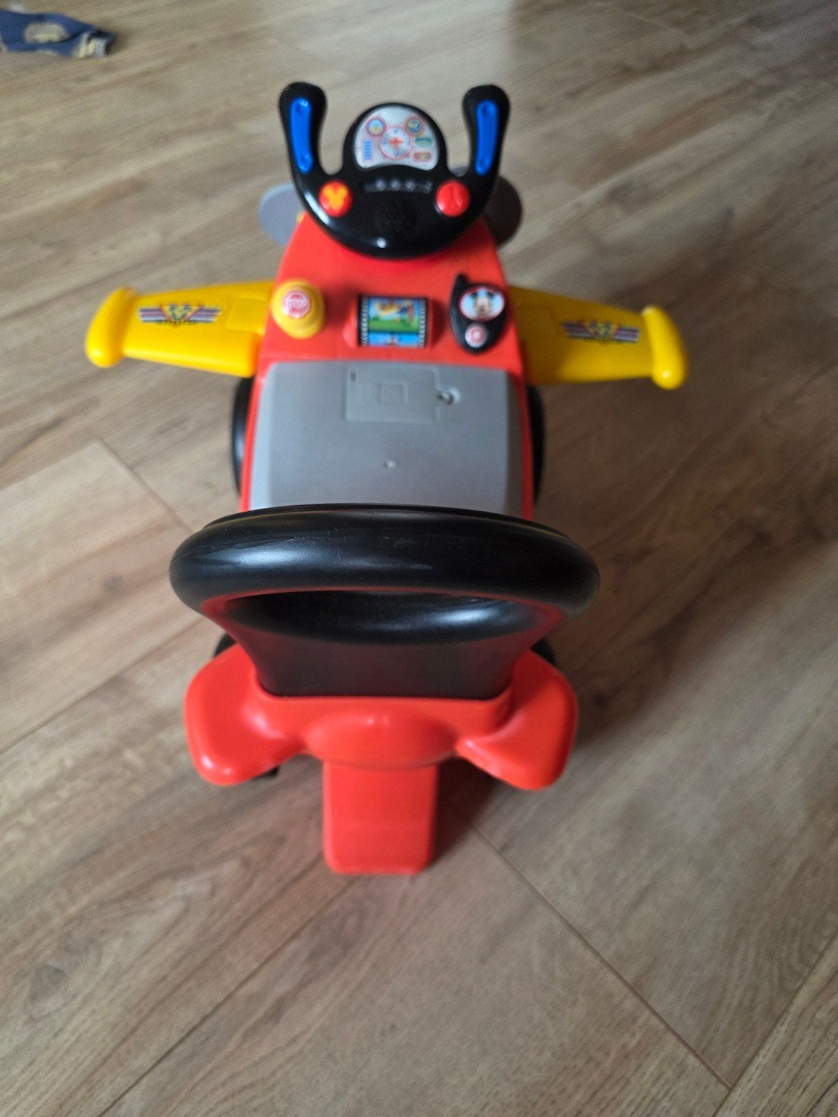 Kiddieland Disney Mickey Mouse Vliegtuig Loopauto, Ophalen, Zo goed als nieuw