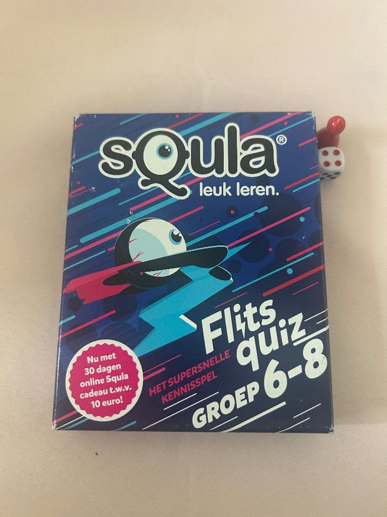 Squla Flitsquiz Groep 6-8 nieuw educatief kaartspel, Identity Games, Nieuw, Info@identitygames.n, Ophalen of Verzenden