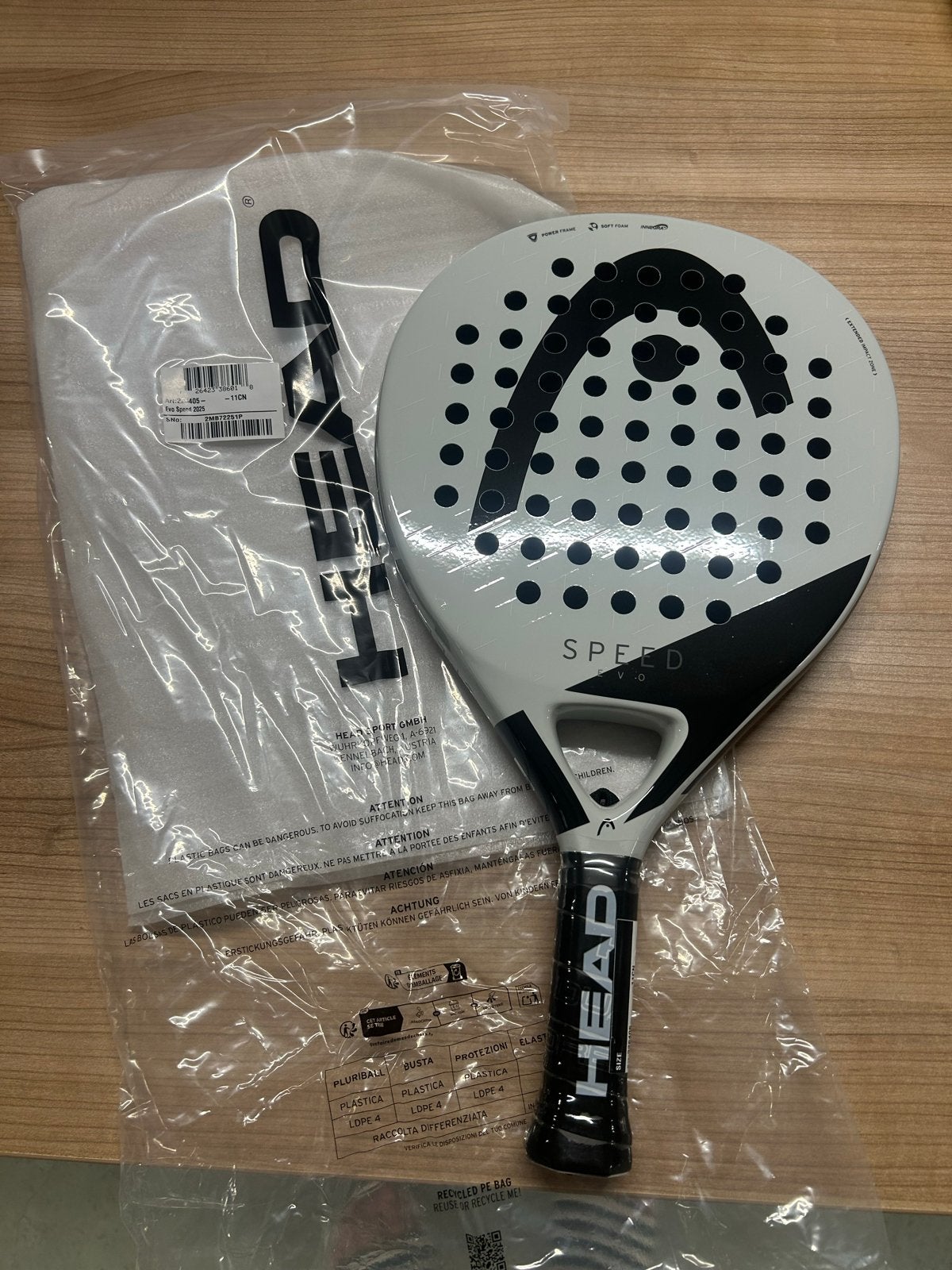Nieuw Head Evo Speed Padelracket - Ongeopend, Sport en Fitness, Padel, Ophalen of Verzenden, Nieuw, Padelracket