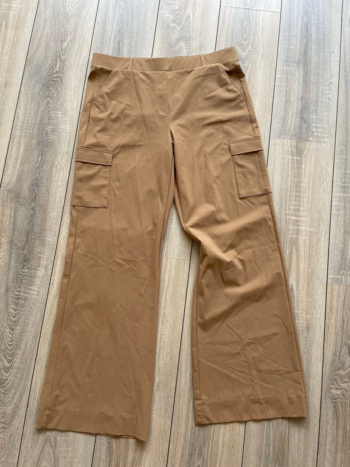 Studio Anneloes camel kleur cargo broek heavy travelstof XL, Bruin, Maat 46/48 (XL) of groter, Ophalen of Verzenden, Zo goed als nieuw