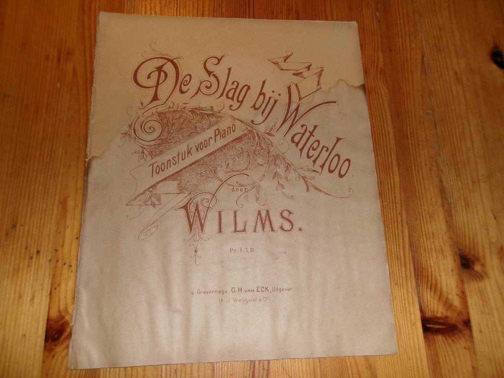 De slag bij Waterloo - Wilms, Gebruikt, Ophalen of Verzenden, Artiest of Componist, Piano
