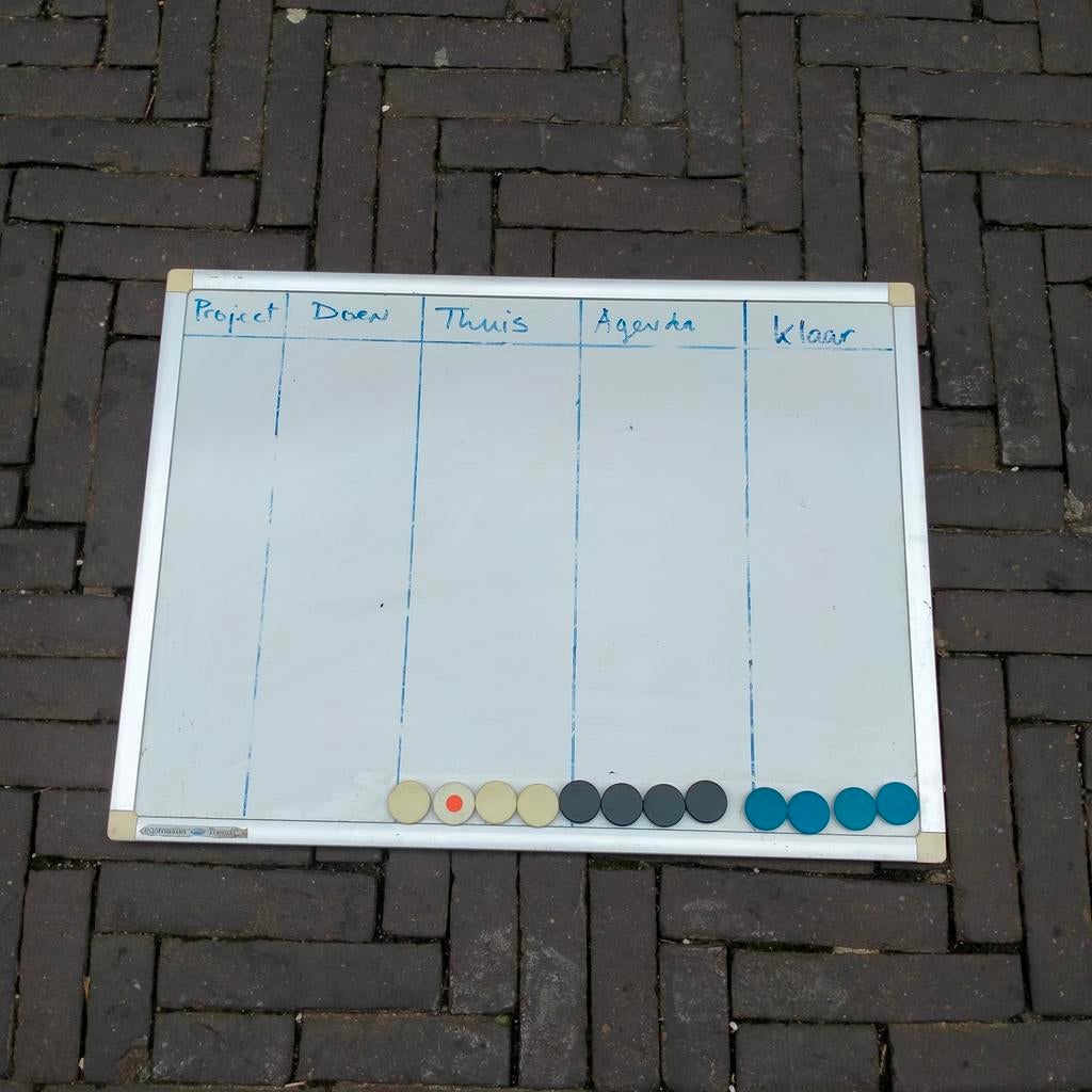 Magnetisch whiteboard - Ideaal voor planning, Ophalen, Gebruikt