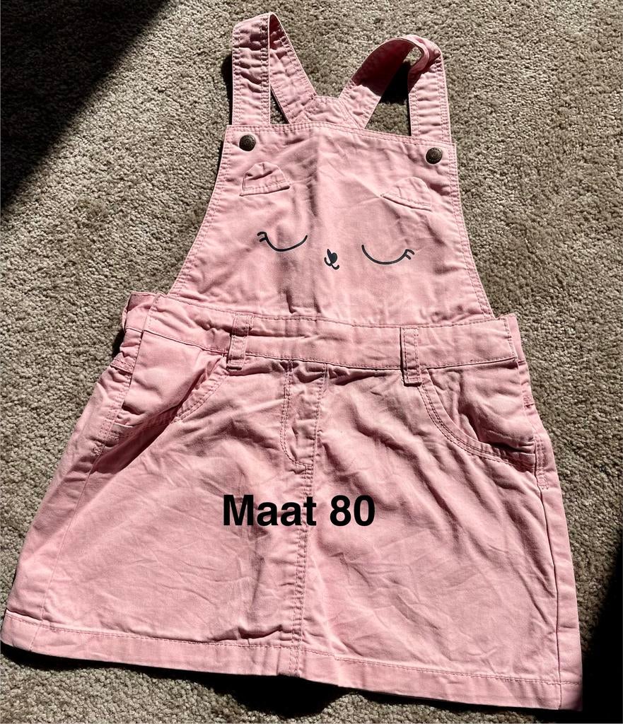 Schattig jurkje / overgooier lichtroze Maat 80 H&M, Ophalen of Verzenden, Zo goed als nieuw, Meisje, Jurkje of Rokje