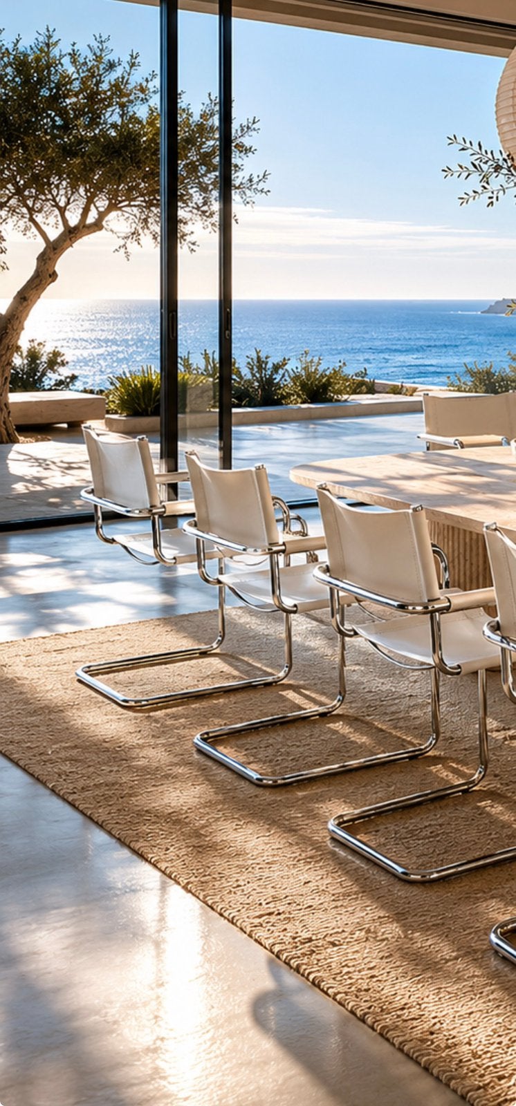 6x Vintage Mart Stam S34 Chairs by Linea Veam, Italy, ca80s, Ophalen, Gebruikt, -, Wit