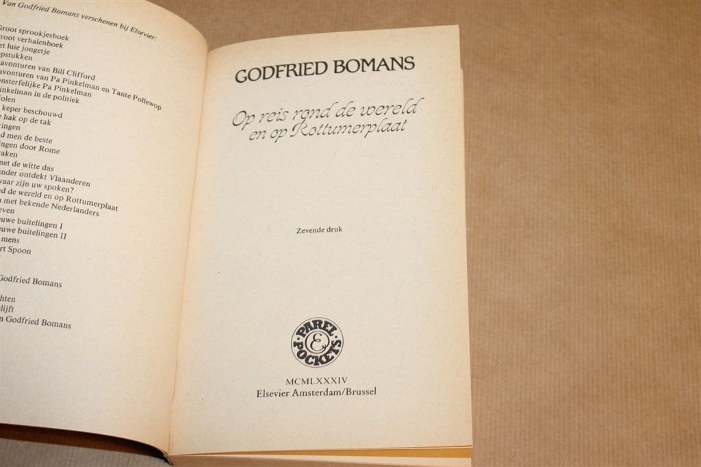 Op Reis rond de Wereld — Bomans, Reisverhalen Rottumerplaat, Boeken, Ophalen of Verzenden, Gelezen