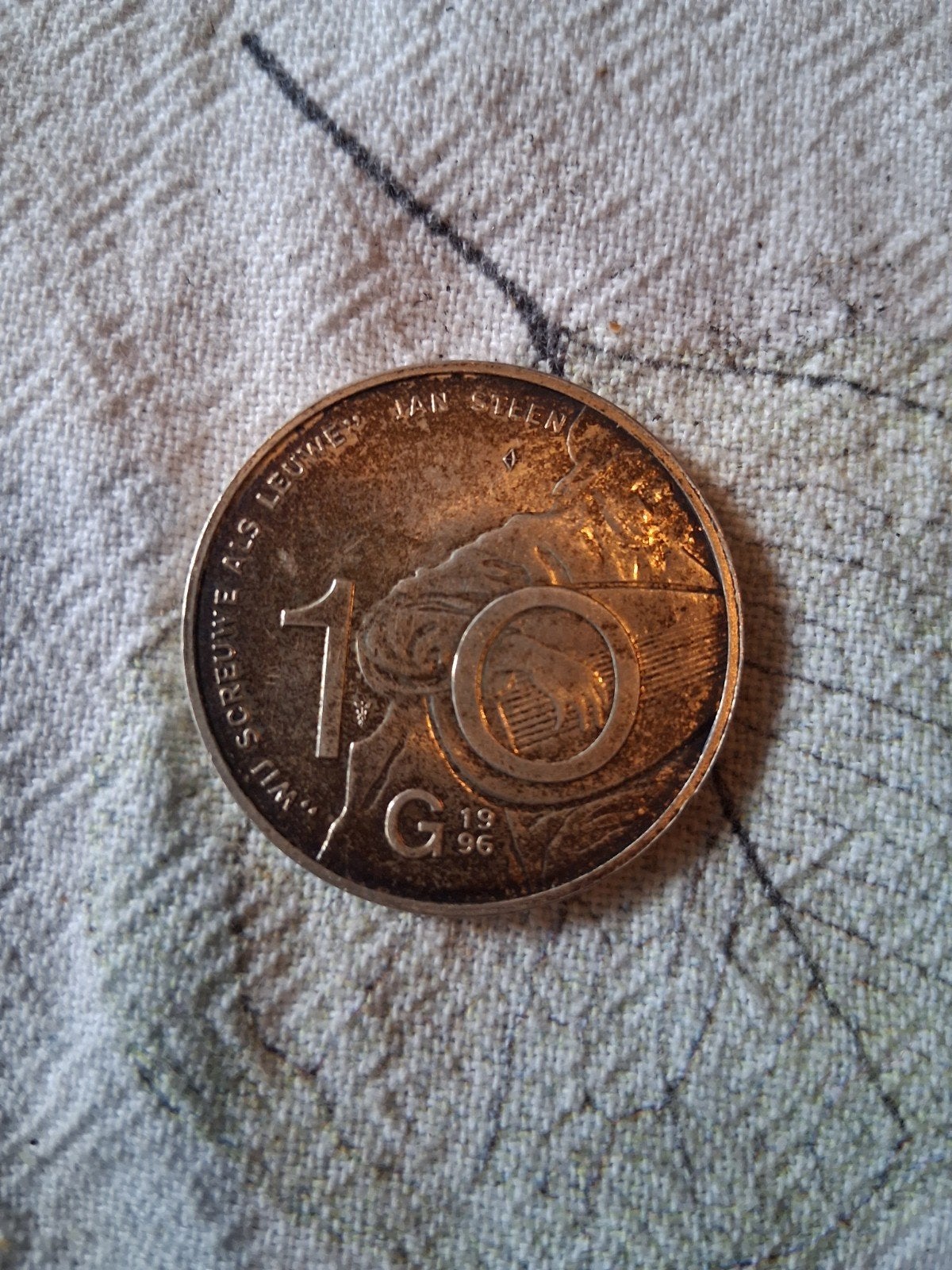 Zeldzame zilveren 10 Gulden Munt Koningin Beatrix 1996, Ophalen of Verzenden, Koningin Beatrix, 10 gulden, Losse munt
