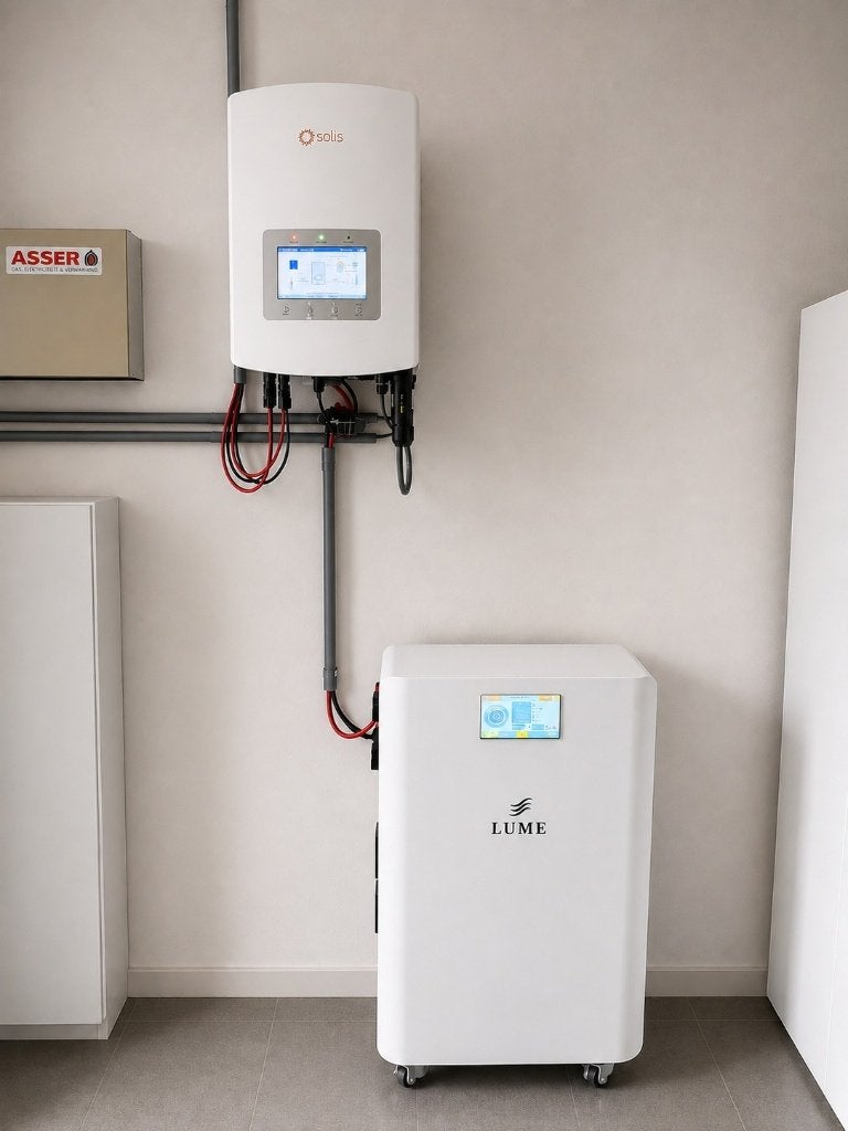 Thuisbatterij 16kWh + 10 KW omvormer + installatie, Computers en Software, Accu's en Batterijen, Nieuw, Ophalen of Verzenden, LUME