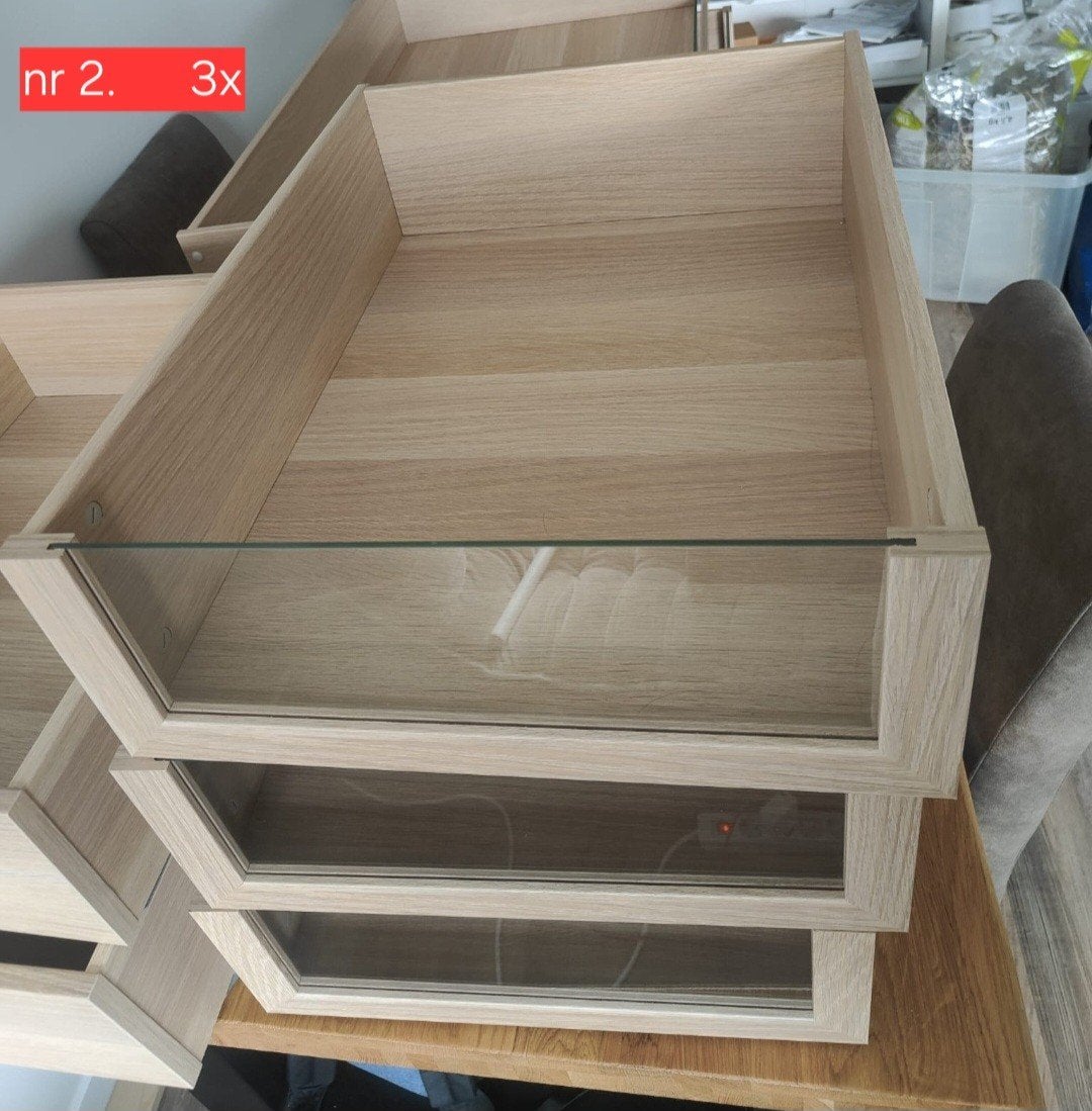 PAX IKEA KOMPLEMENT 3 lades +1 glasplaat, Huis en Inrichting, Ophalen, PAX, Gebruikt, 50 tot 100 cm