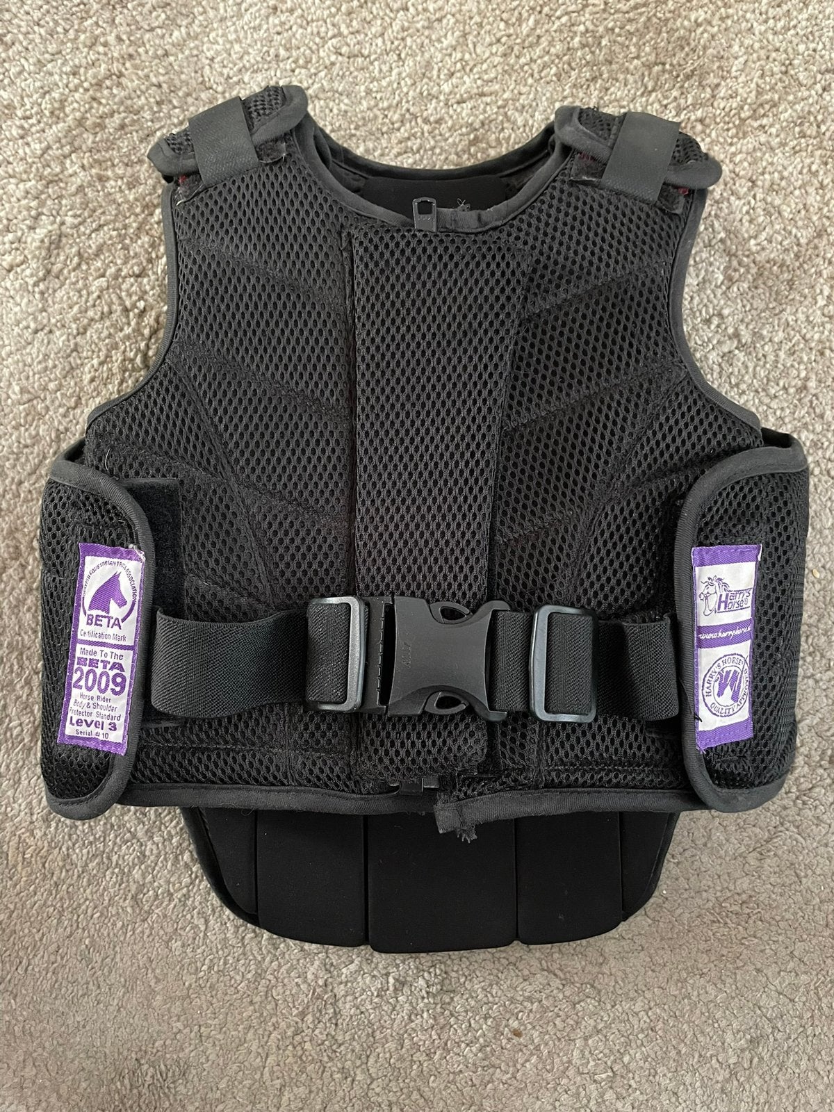 Bodyprotector Harry’s Horse (7-8 jaar), Klittenbandsluiting, Ophalen, Zo goed als nieuw