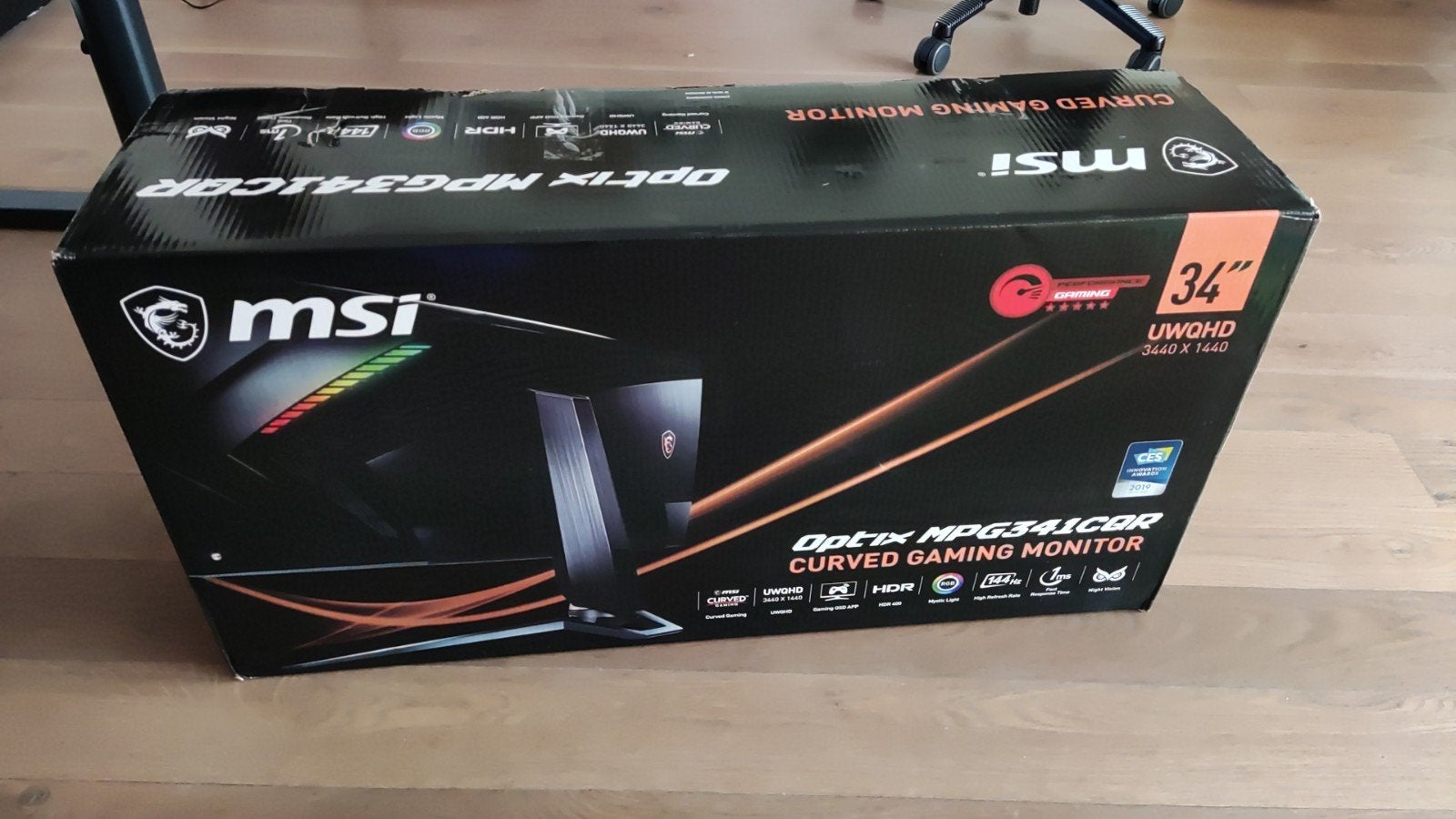 Nieuwstaat MSI MPG341CQR|144HZ|USB-C|Camera|RGB|Steelseries, Gaming, 101 t/m 150 Hz, VA, Ophalen of Verzenden