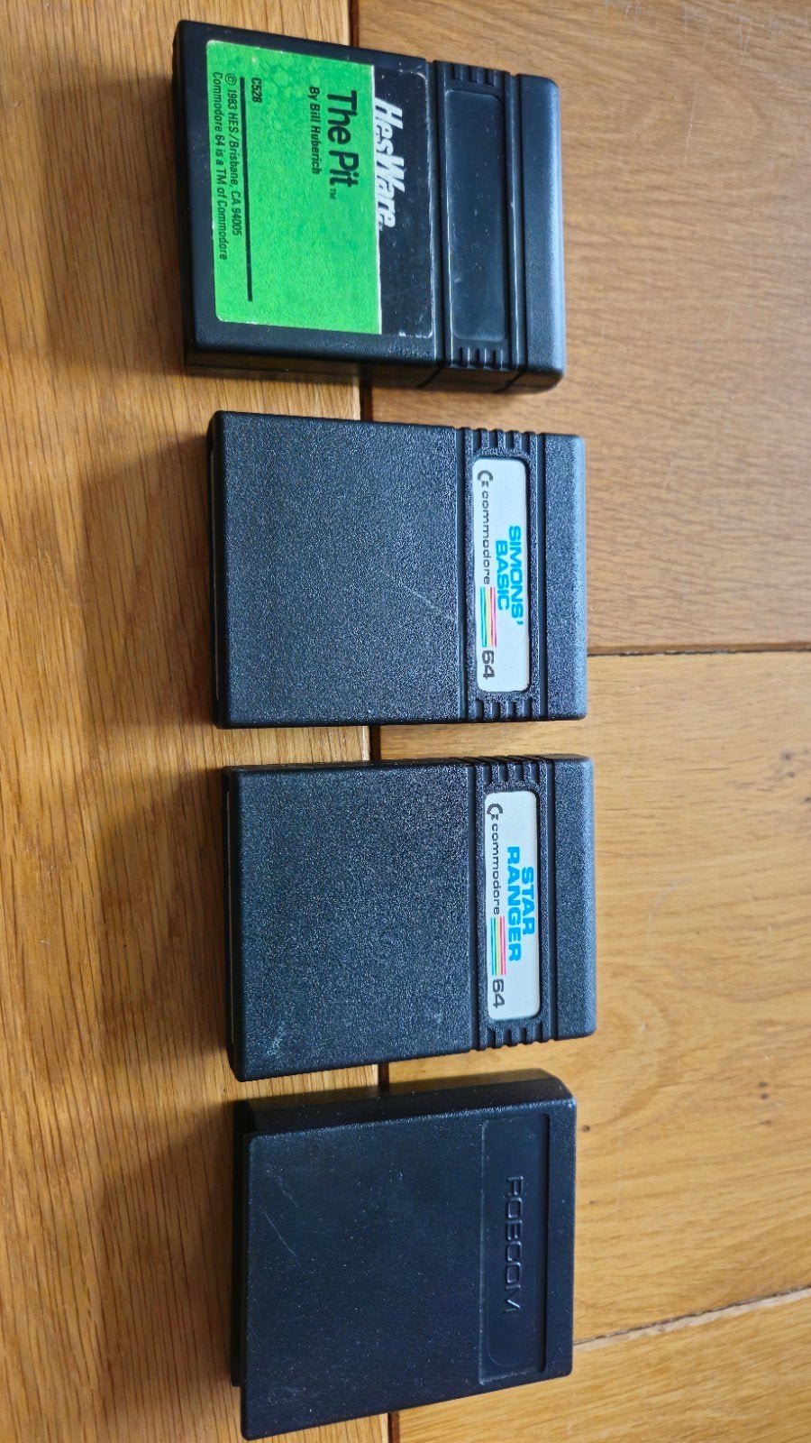 Commodore 64 Cartridges: The Pit, Simons' Basic, Star Ranger, Overige modellen, Ophalen of Verzenden, Zonder controller, Gebruikt