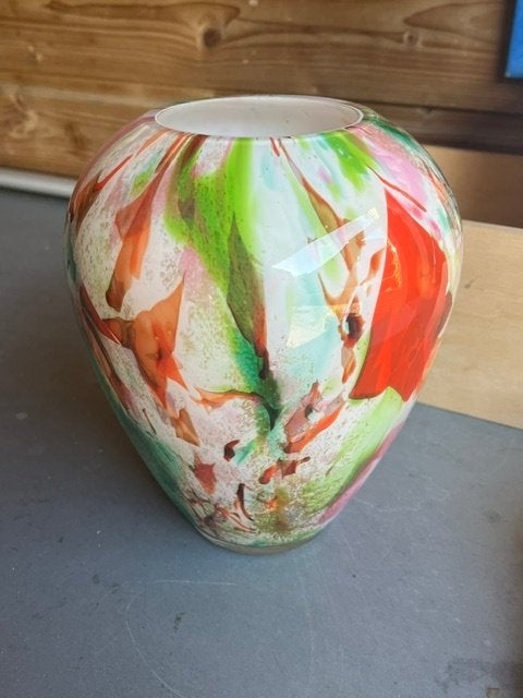 FIDRIO vaas, Ophalen, Meerkleurig, 22 cm, Glas