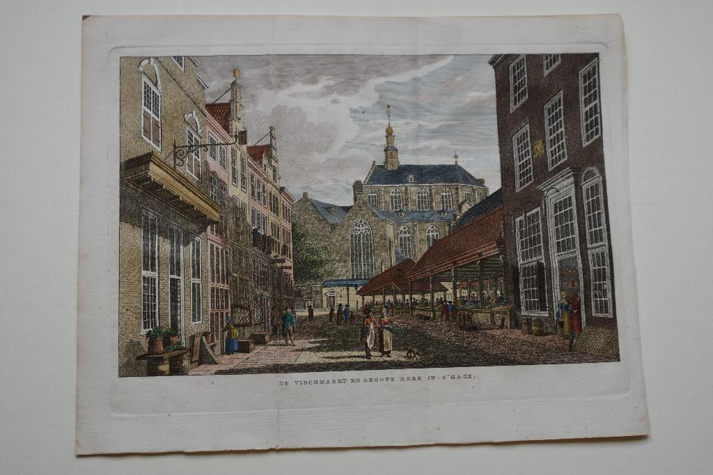 DEN HAAG 's GRAVENHAGE Gekleurde kopergravure Bulthuis E54, Verzenden