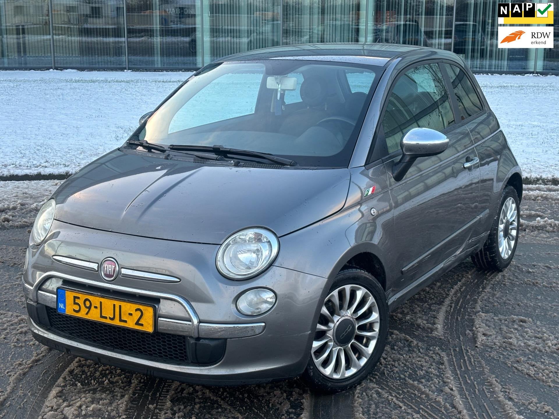 Fiat 500 1.2 Sport AUTOMAAT NAP HALF LEER KOMT MET NIEUW APK, Euro 5, Gebruikt, 1242 cc, 4 cilinders