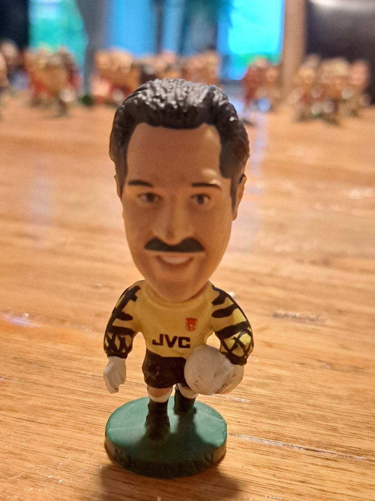 Miniatuur David Seaman Arsenal JVC voetbalfiguur, Ophalen of Verzenden