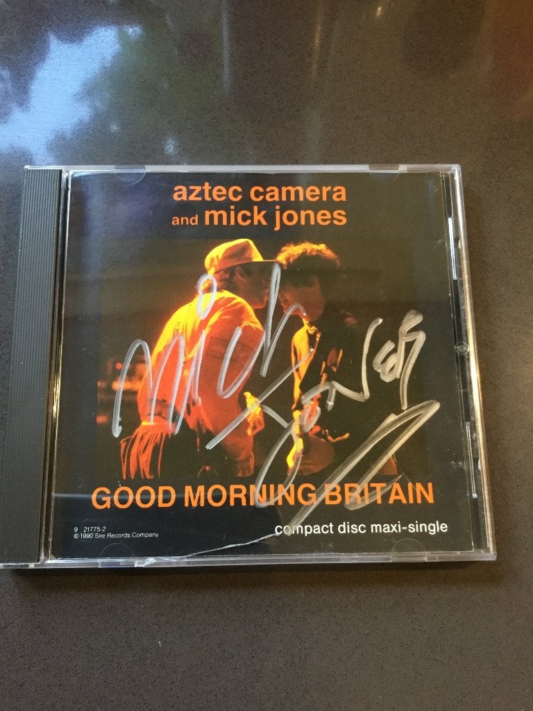 Mick Jones - The Clash Gesigneerde CD Good Morning Britain, Cd's en Dvd's, Cd's | Pop, Zo goed als nieuw, Rock, Overige typen