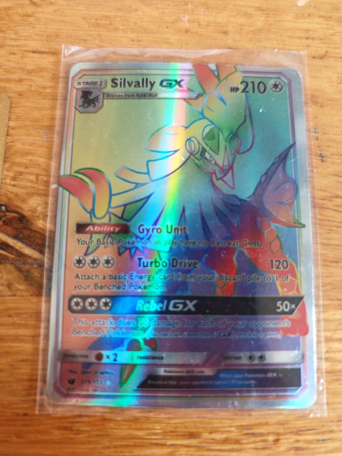 Silvally GX Full Art Pokémon Kaart (275/236), Ophalen of Verzenden, Zo goed als nieuw, Losse kaart, Foil
