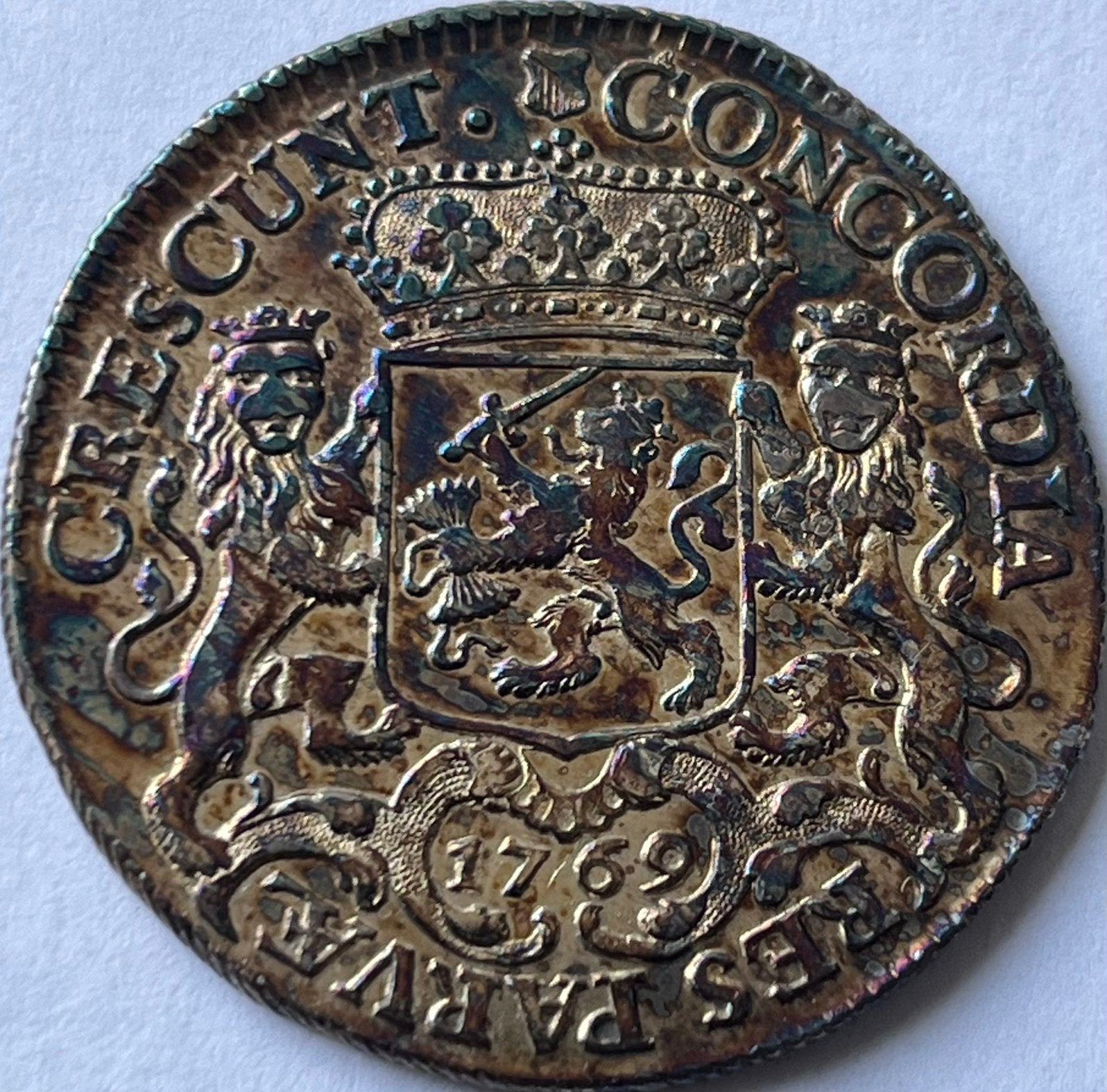 Utrecht zeldzame halve dukaton 1769 hoge kwaliteit, Vóór koninkrijk, Zilver, Losse munt, Overige waardes