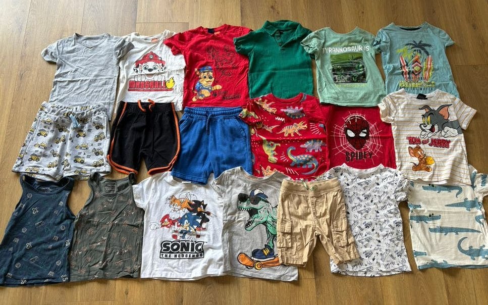Kinder-/Jongens, zomer, kledingpakket, maat 104-110 👦🏼☀️👕, Ophalen of Verzenden, Zo goed als nieuw