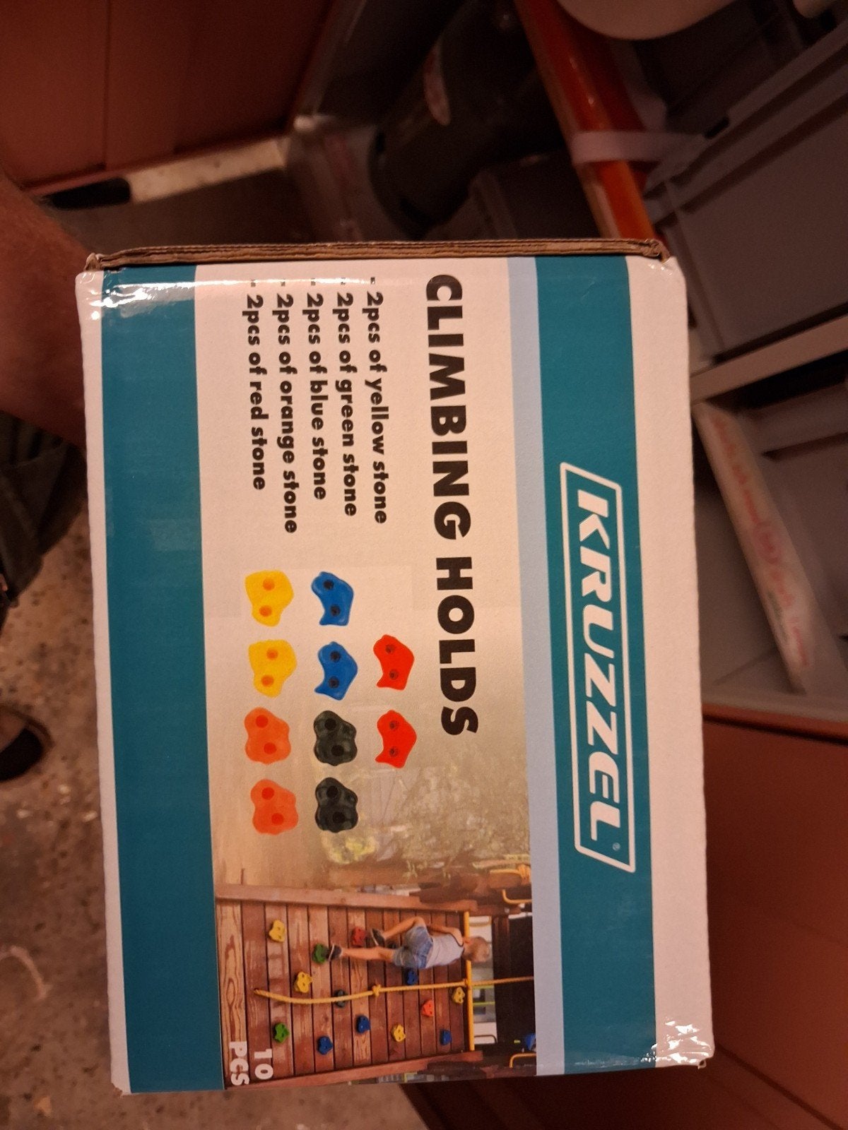 Kruzzel Klimstenen - 10 stuks - Diverse kleuren, Kinderen en Baby's, Ophalen of Verzenden, Nieuw, Klimwand