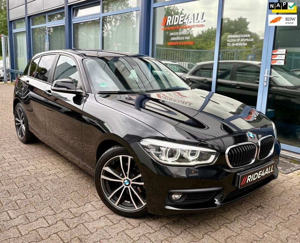 BMW 1-serie 118i Corporate Lease Executive, Auto's, BMW, Gebruikt, Zwart, Origineel Nederlands, Bedrijf