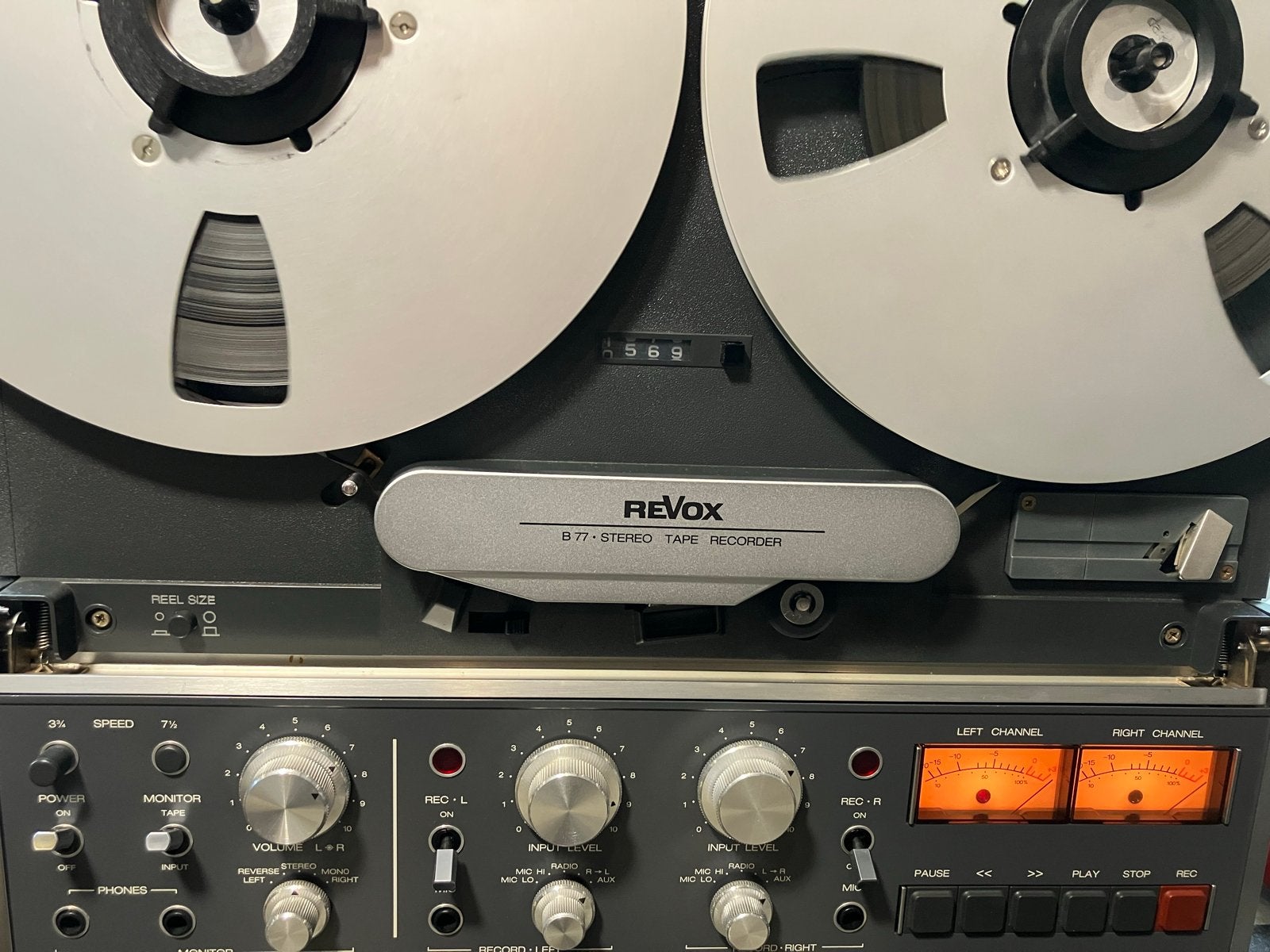 Gereviseerde Revox B-77 2 Spoor Bandrecorder, Ophalen of Verzenden, Bandrecorder