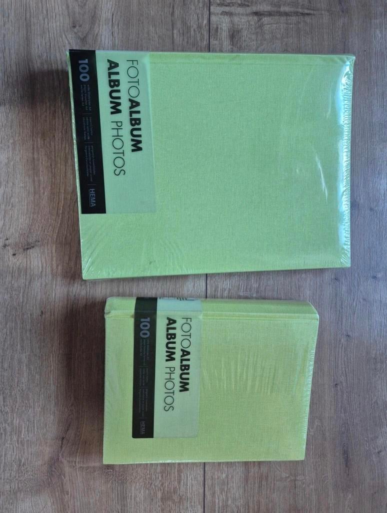 2x Hema Fotoalbum Linnen Lime Groen Nieuw, Ophalen of Verzenden, Nieuw