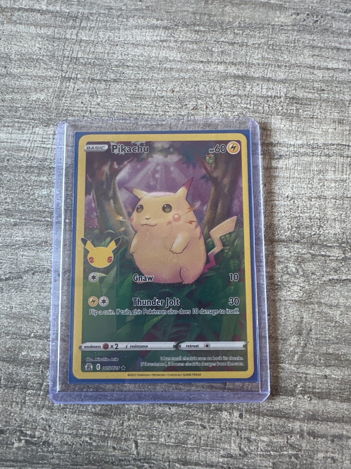 Pikachu Celebrations 005/025 Pokémon Kaart, Ophalen of Verzenden, Zo goed als nieuw, Losse kaart
