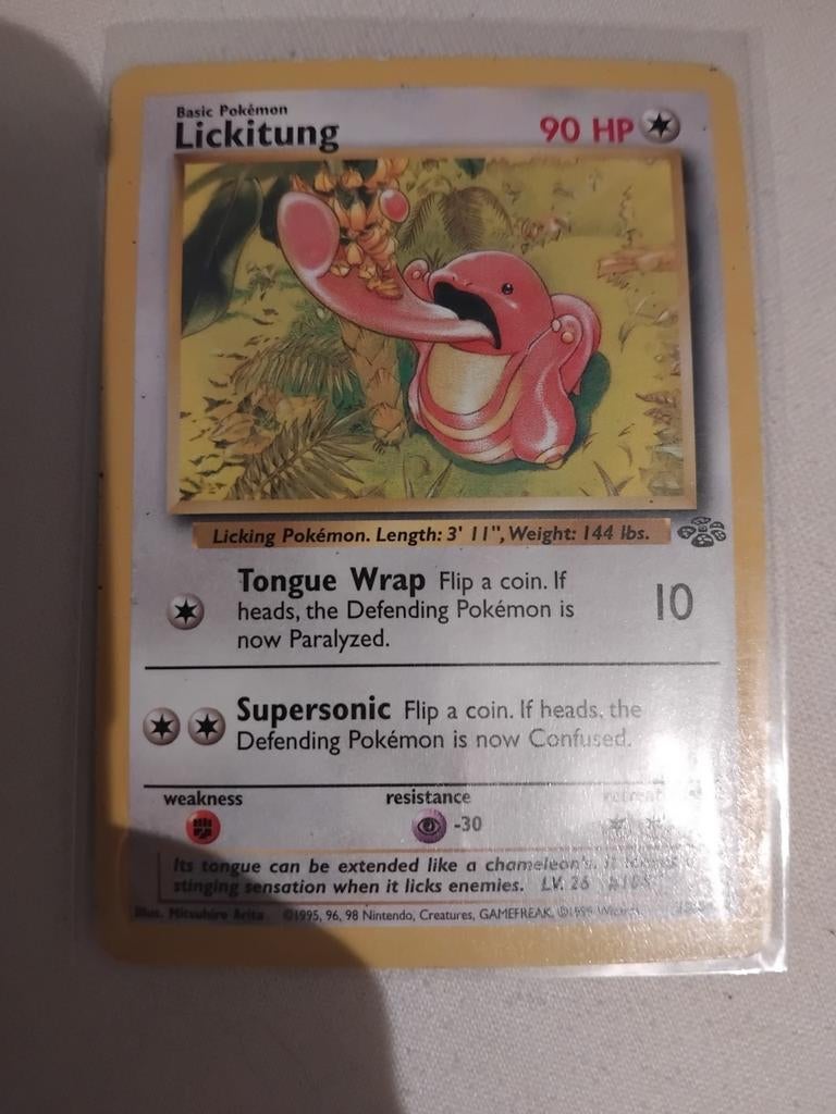 Pokémon Kaart Lickitung 38/64 jungle, Ophalen of Verzenden