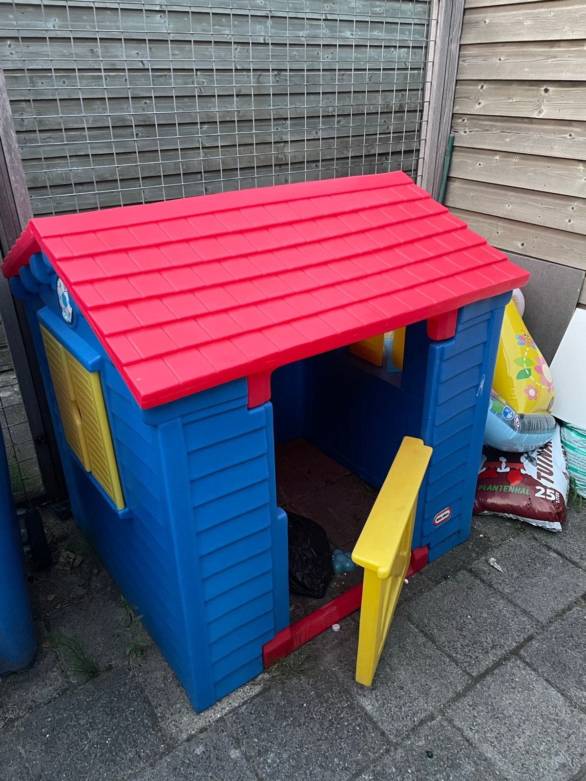 Little Tikes Mijn Eerste Speelhuisje - Blauw/Rood/Geel, Ophalen, Zo goed als nieuw, Kunststof