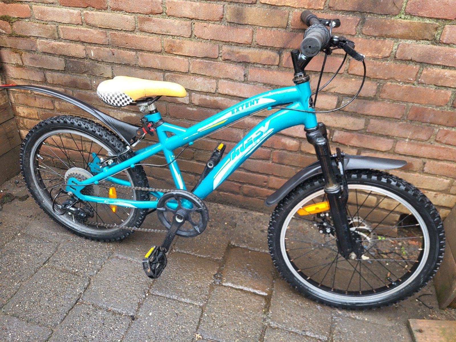 Stoere 20inch Huffy jongensbike 5speed etc 5-9jaar, Fietsen en Brommers, Ophalen, Gebruikt, Huffy, Velgrem