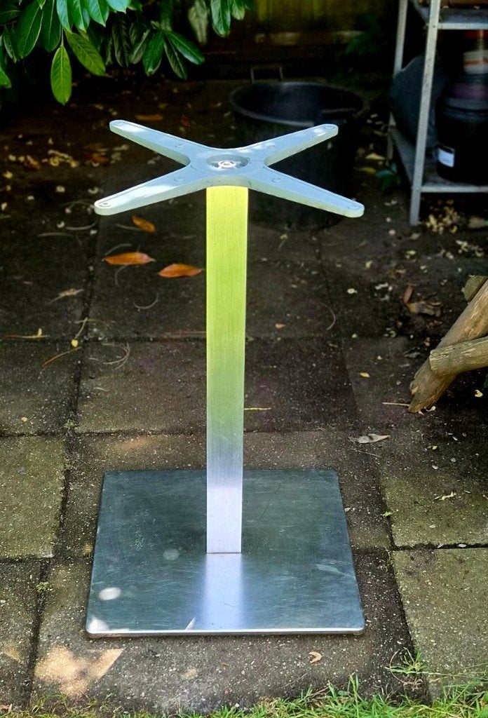 Tafelpoot, metaal, stevig, Ophalen, Minder dan 50 cm, Gebruikt, 50 tot 100 cm
