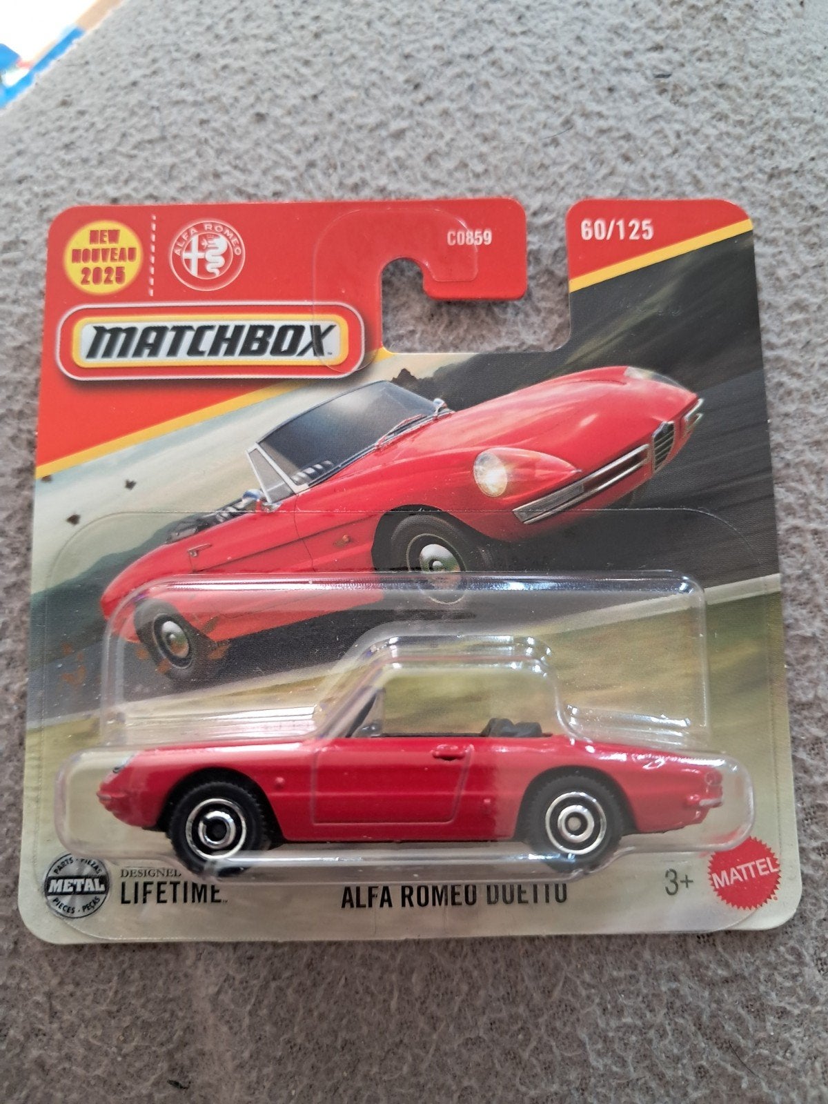 Matchbox Alfa Romeo Duetto rood nieuw in verpakking, Ophalen of Verzenden, Nieuw, Auto
