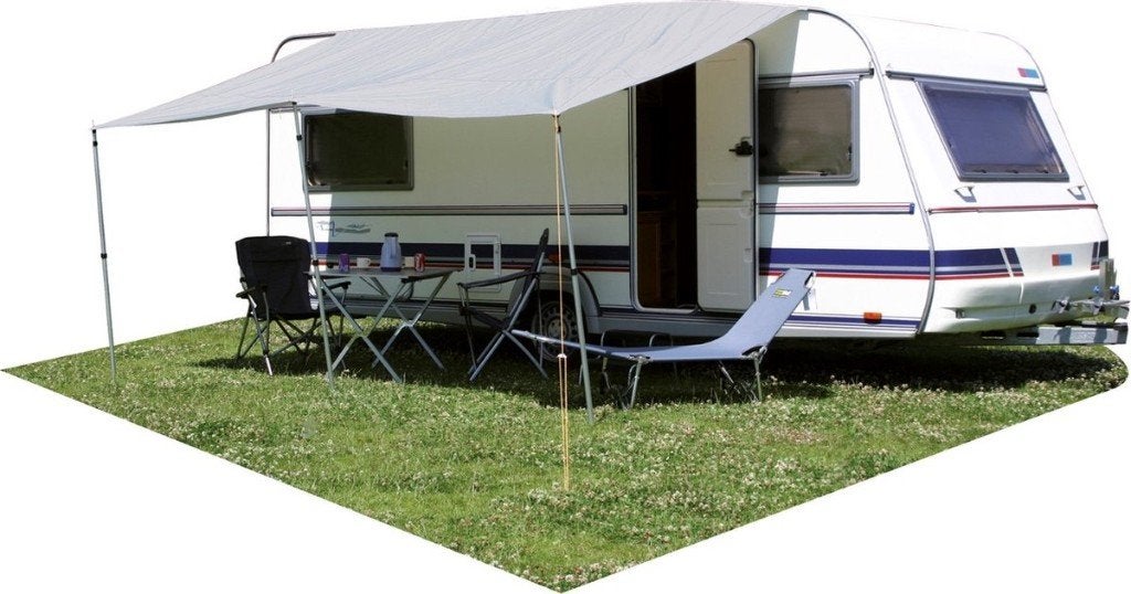Eurotrail Luifel Sunroof 450x240 cm grijs nieuw, Caravans en Kamperen, Ophalen of Verzenden, Nieuw, Polyester, Overige merken
