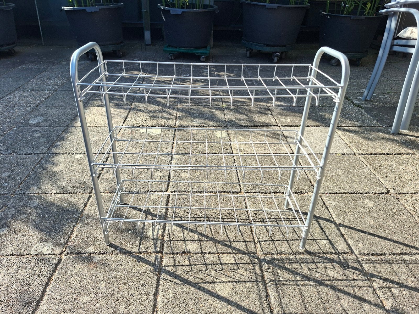 Metalen schoenenrek met 3 lagen, Ophalen, Gebruikt