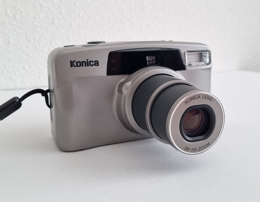 Konica Z-Up 110 Super 35mm Point And Shoot Film Camera, Audio, Tv en Foto, Fotocamera's Analoog, Ophalen of Verzenden, Gebruikt