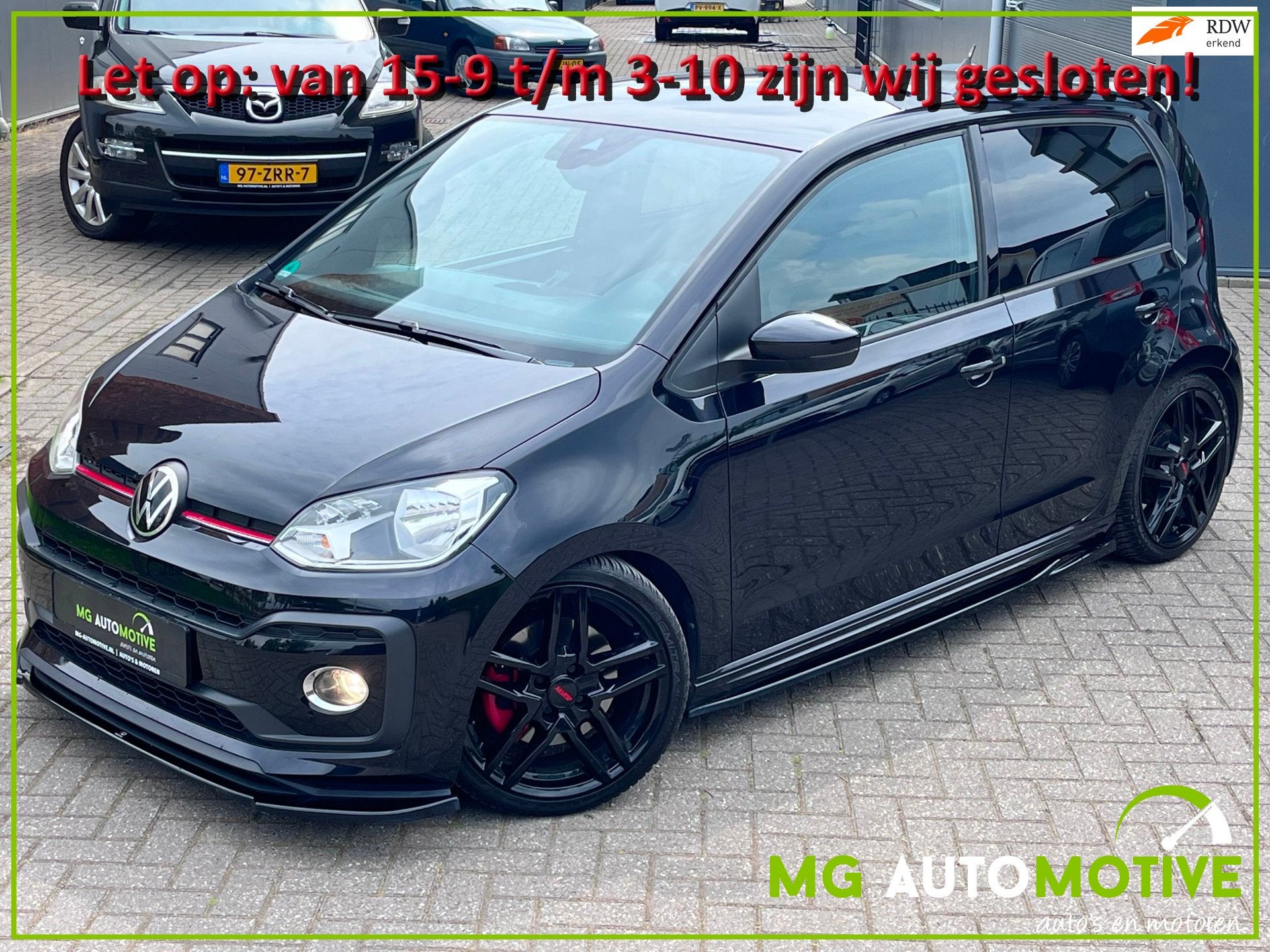 Volkswagen Up! 1.0 TSI GTI | UNIEKE AUTO | MAXTON BODYKIT |, Voorwielaandrijving, Gebruikt, Up!, Zwart