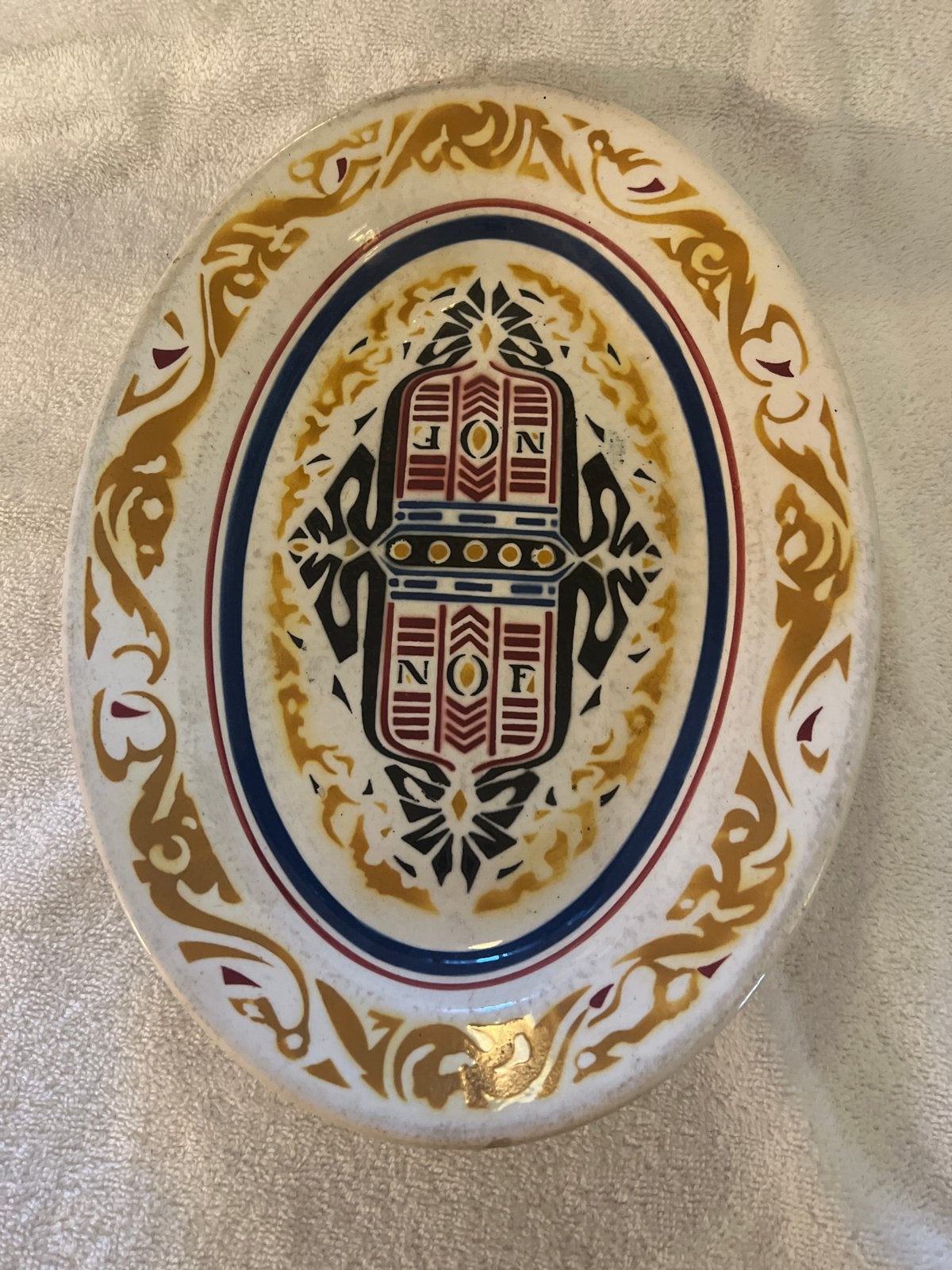 Vintage Petrus Regout & Co. Calvé Delft schaal, Ophalen of Verzenden
