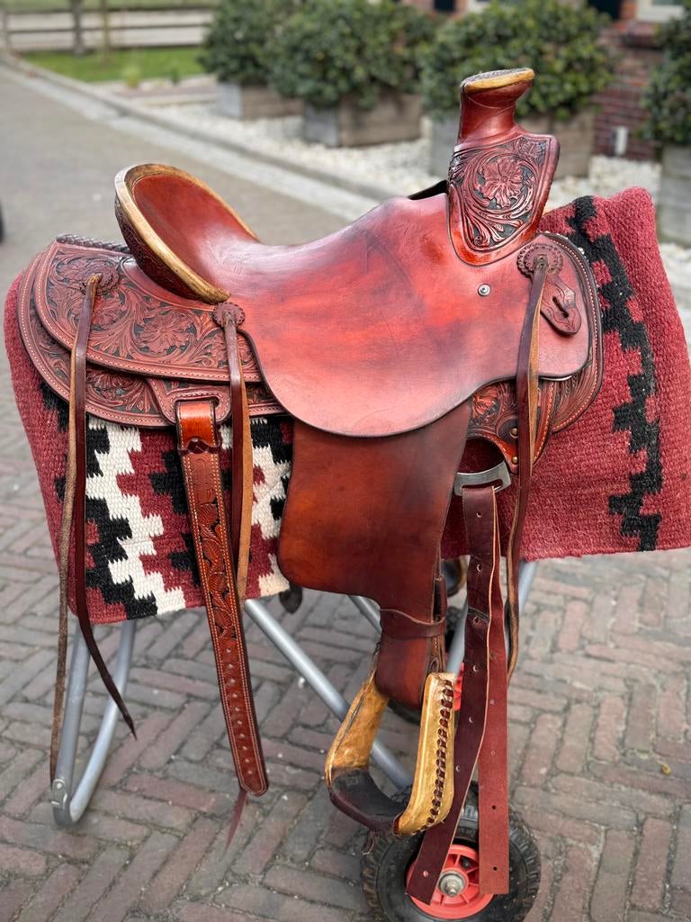 Cactus Saddlery Ranch Westernzadel 16 inch Semi Quarter, Ophalen, Western