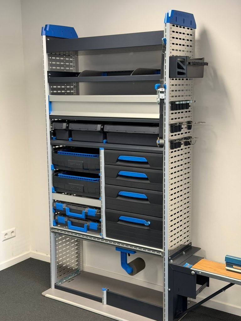 Sortimo bedrijfswageninrichting GL4, Ophalen