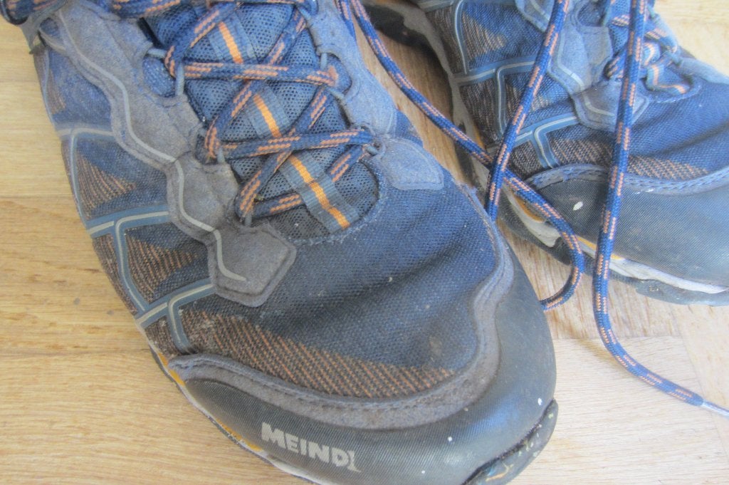 Meindl lage sportschoen - maat 46  (UK 11), Blauw, Ophalen of Verzenden, Zo goed als nieuw, Wandelschoenen of Bergschoenen